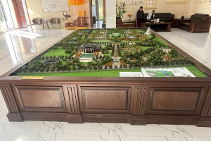 固安施孝生态文化陵园全景模型图