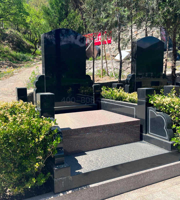 北京昌平凤凰山陵园传统立碑墓型8号