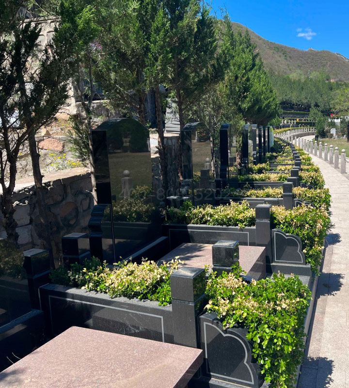 北京昌平凤凰山陵园传统立碑墓型8号
