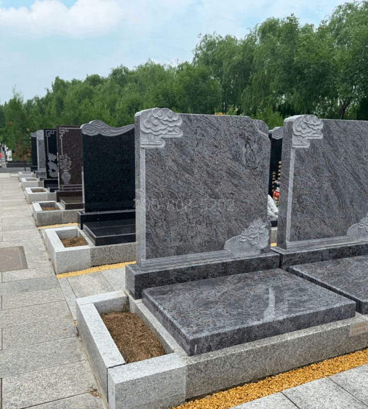 文安县清颐园公墓传统立碑墓型3号