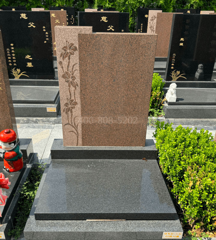 文安县清颐园公墓传统立碑墓型5号
