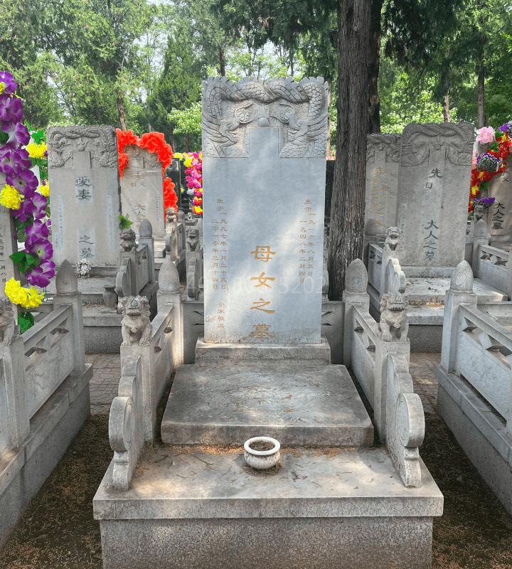 北京市大兴区天堂公墓传统立碑墓型6号