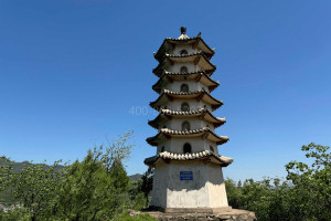 北京市平谷区归山陵园园区古塔图