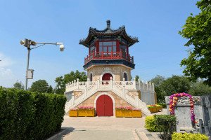 北京市石景山区八宝山人民公墓古塔建筑图