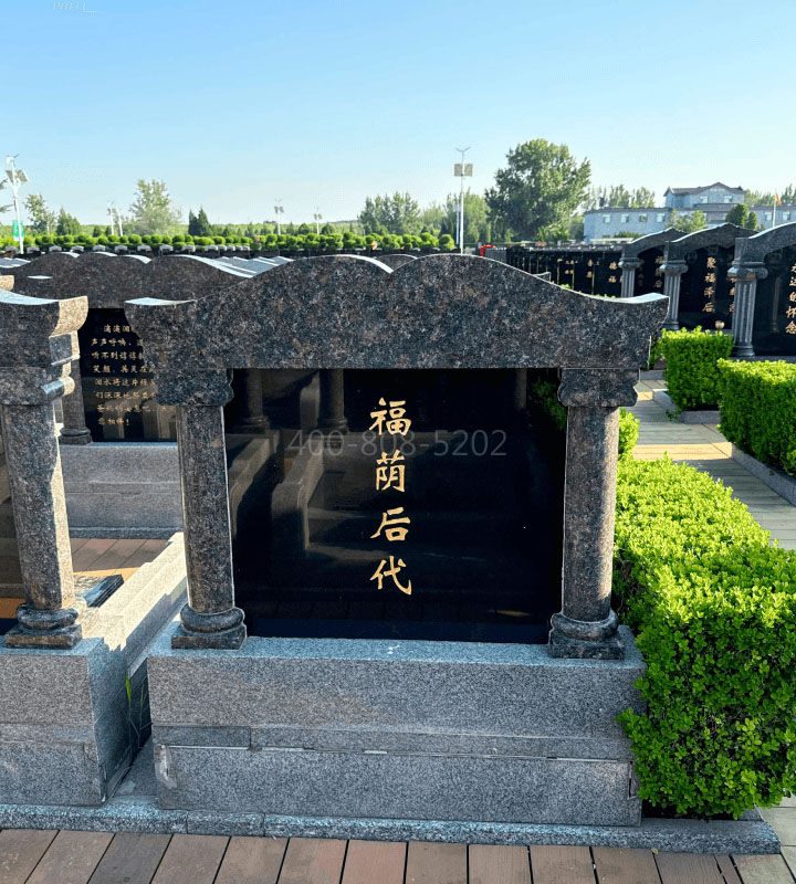 天津市武清区永安公墓艺术立碑墓型8号