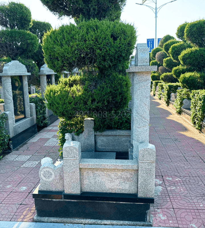 天津市武清区永安公墓传统立碑墓型8号
