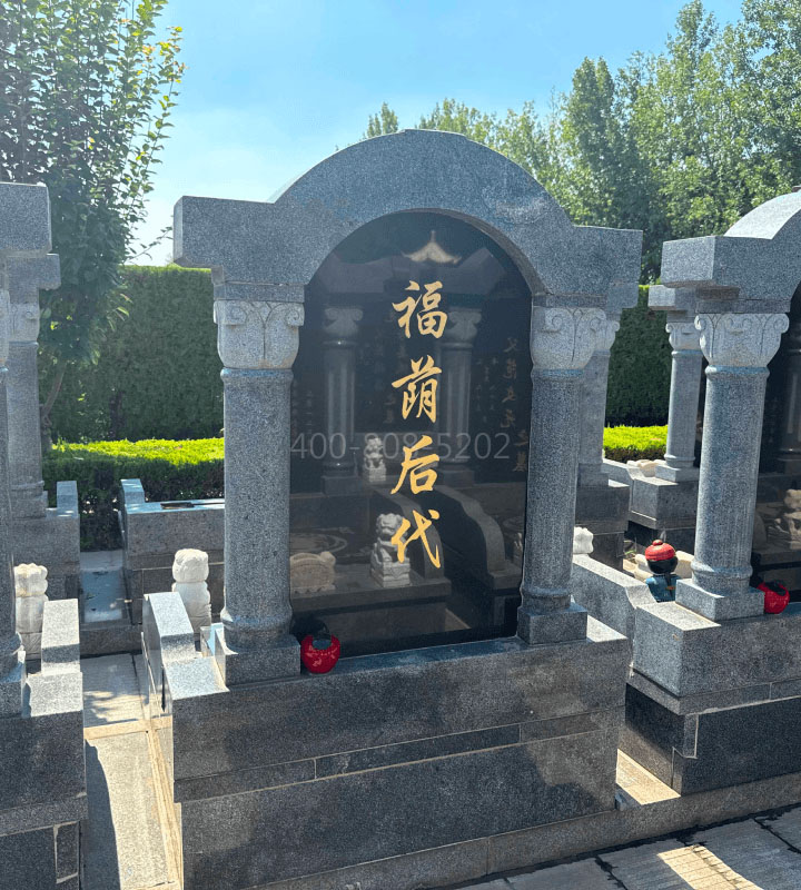 天津西青区万寿园公墓传统立碑墓型6号
