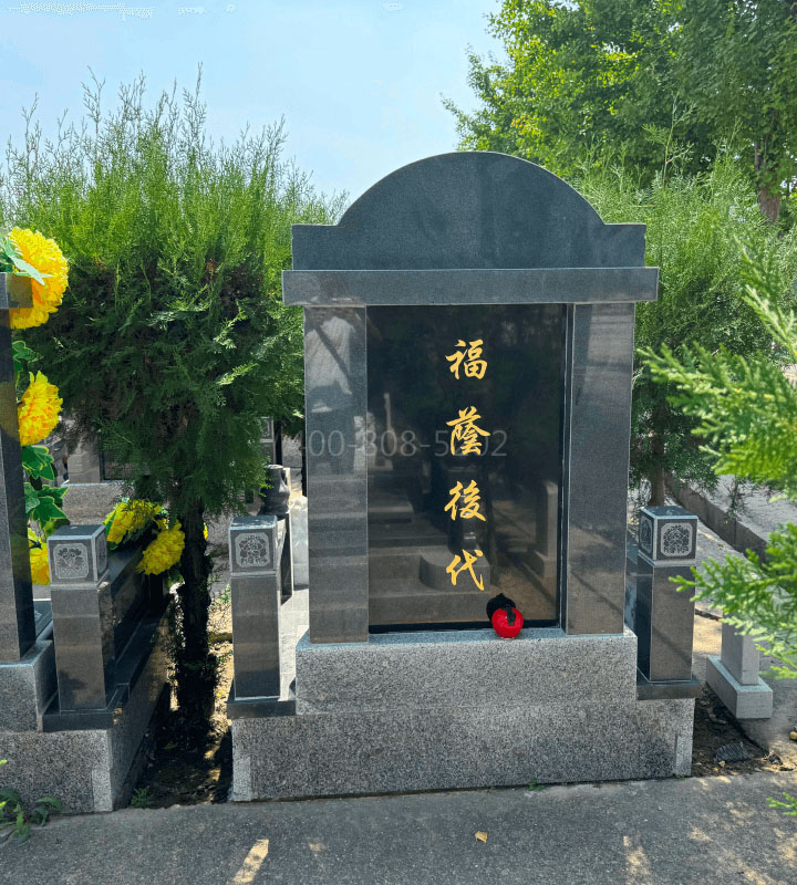 河北霸州市兰生园公墓传统立碑墓型8号树葬