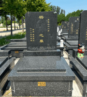 河北霸州市兰生园公墓传统立碑墓型1号