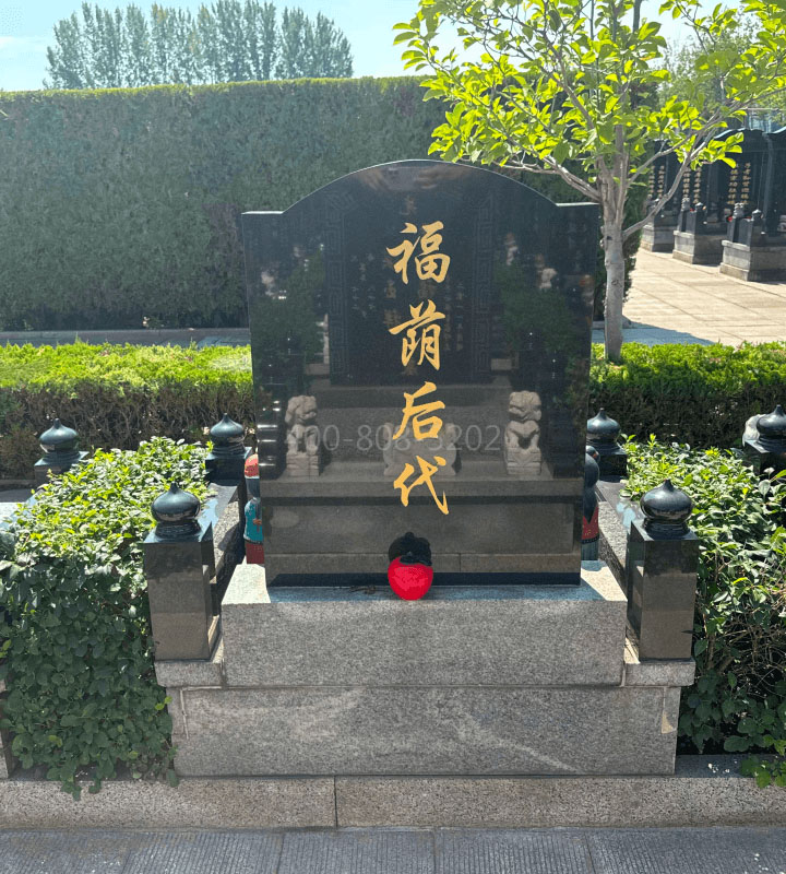 天津西青区万寿园公墓传统立碑墓型8号