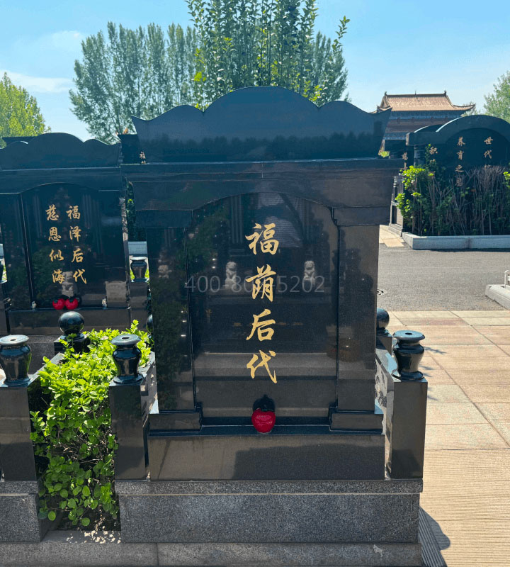 天津西青区万寿园公墓传统立碑墓型5号