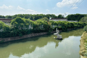 上海市青浦区淀山湖归园园区湖景图