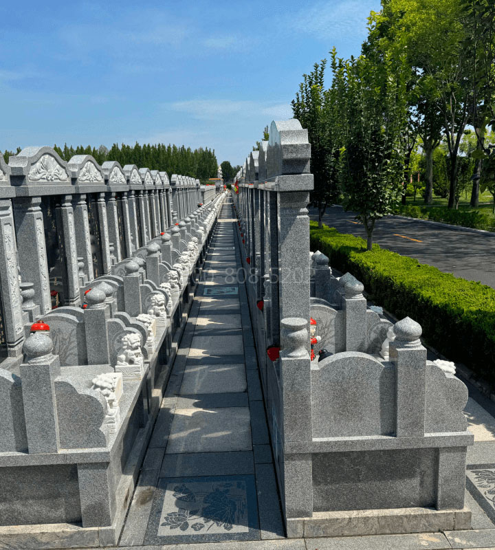 天津西青区万寿园公墓传统立碑墓型4号