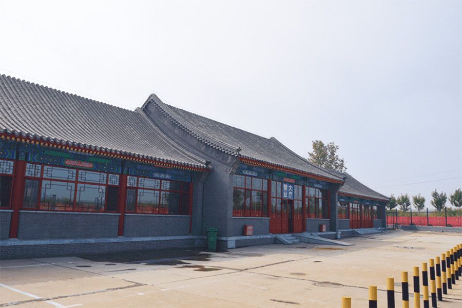 天津市宁河县永定塔陵园区建筑图