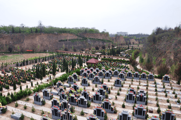 郑州市荥阳市邙山生态陵园墓区环境图