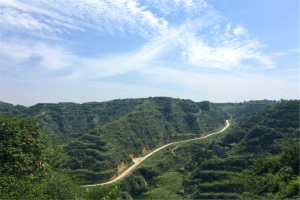 郑州市荥阳市黄河纪念园高空俯拍图