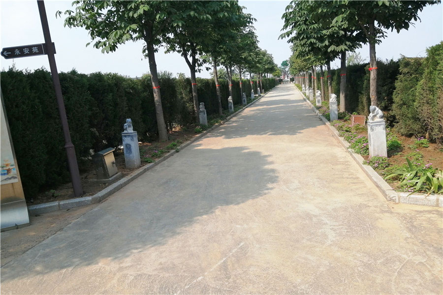 郑州市中牟县黄龙岗陵园园区道路图