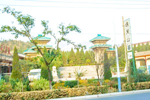 郑州市登封市少林连天公墓大门图