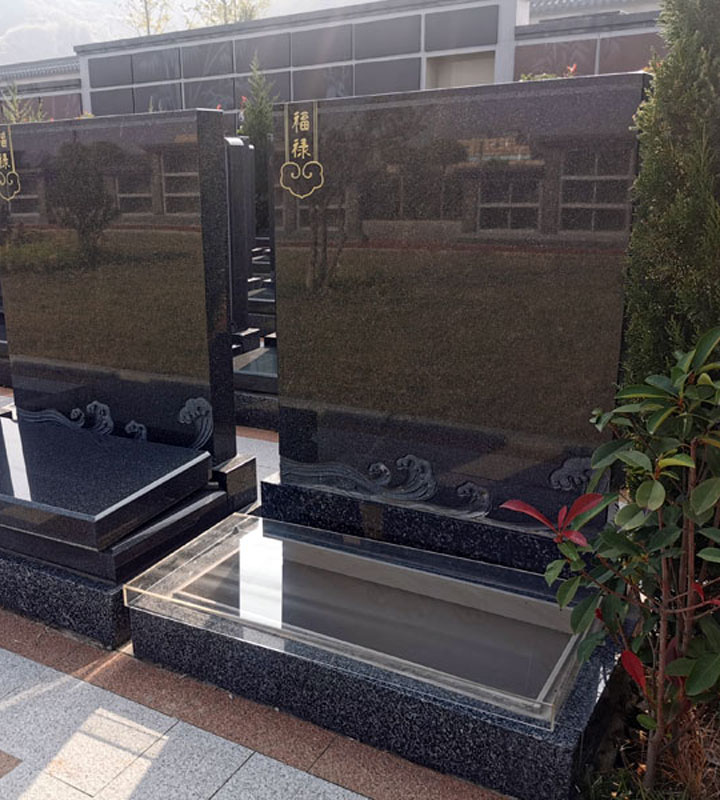 西安市临潼区殡仪馆骨灰堂传统立碑墓型3号