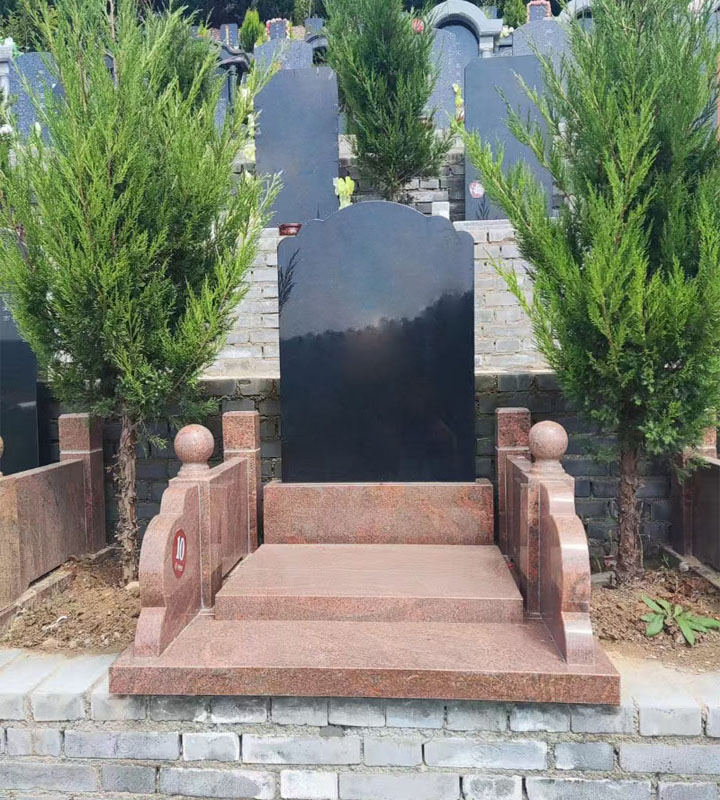 西安市蓝田县白鹿原公墓传统立碑墓型2号