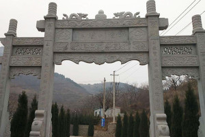 济南市历城区锦云川公墓大门图