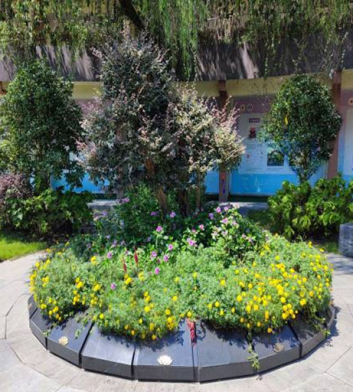 杭州市西湖区钱江陵园生态葬花坛葬墓型2号