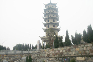 杭州市萧山区山南陵园园区古塔图