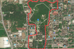 北京市石景山区高空俯拍图