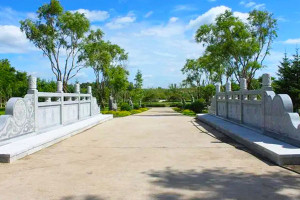 杭州市萧山区东郊陵园精致石桥图