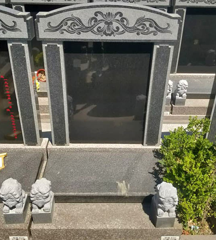 河北省廊坊市万桐园公墓传统立碑墓型5号
