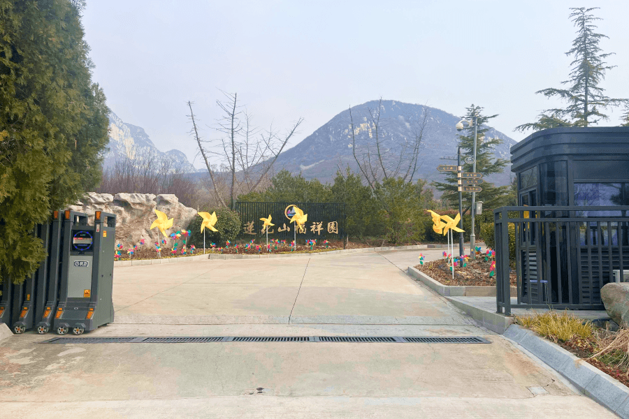 莲花山福祥园大门图