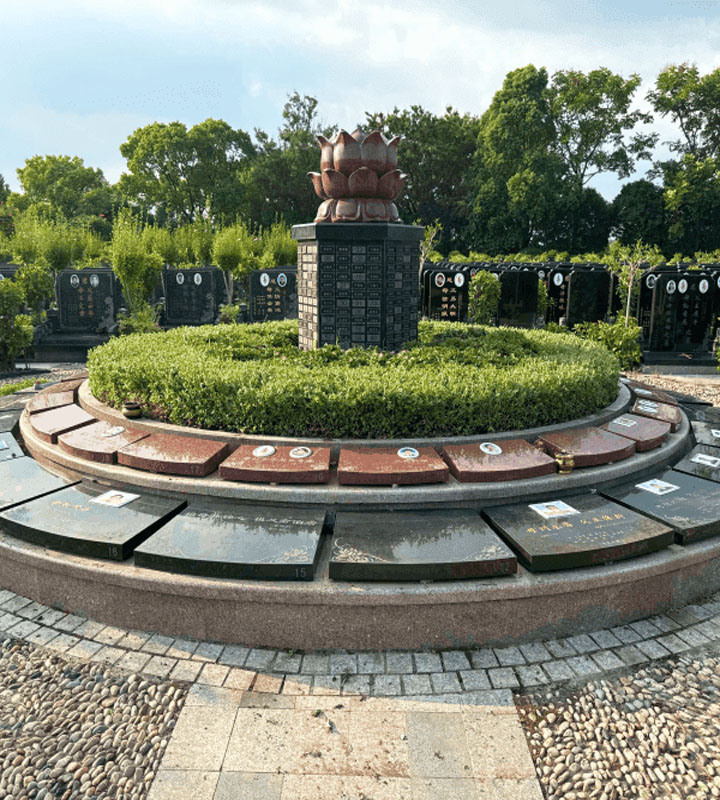 上海市青浦区至尊园生态葬花坛葬墓型5号